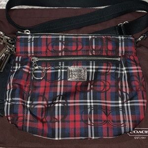 Cute, plaid Coach crossbody